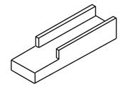 Diagram of middle strip routed